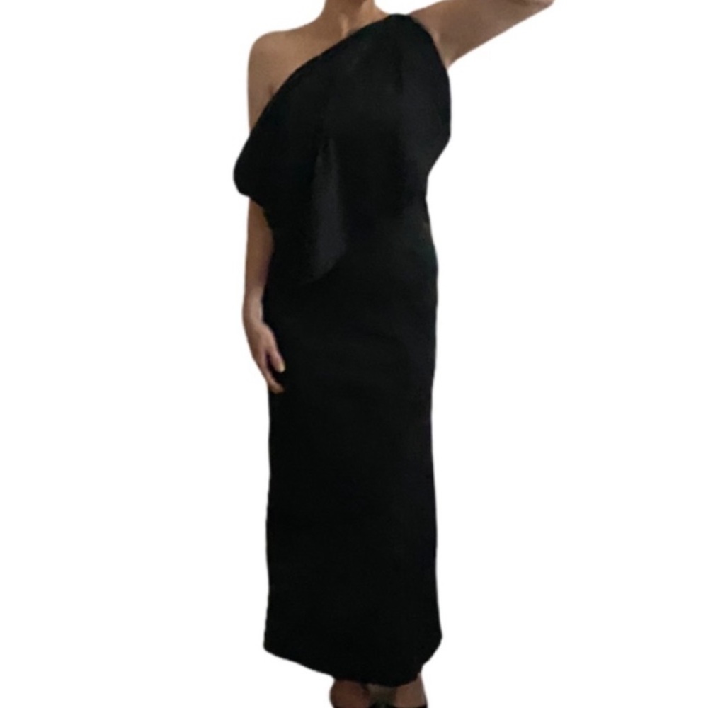 Vintage 90s Neiman Marcus Formal Black Dress - long cocktail - women’s small - Picture 10 of 13